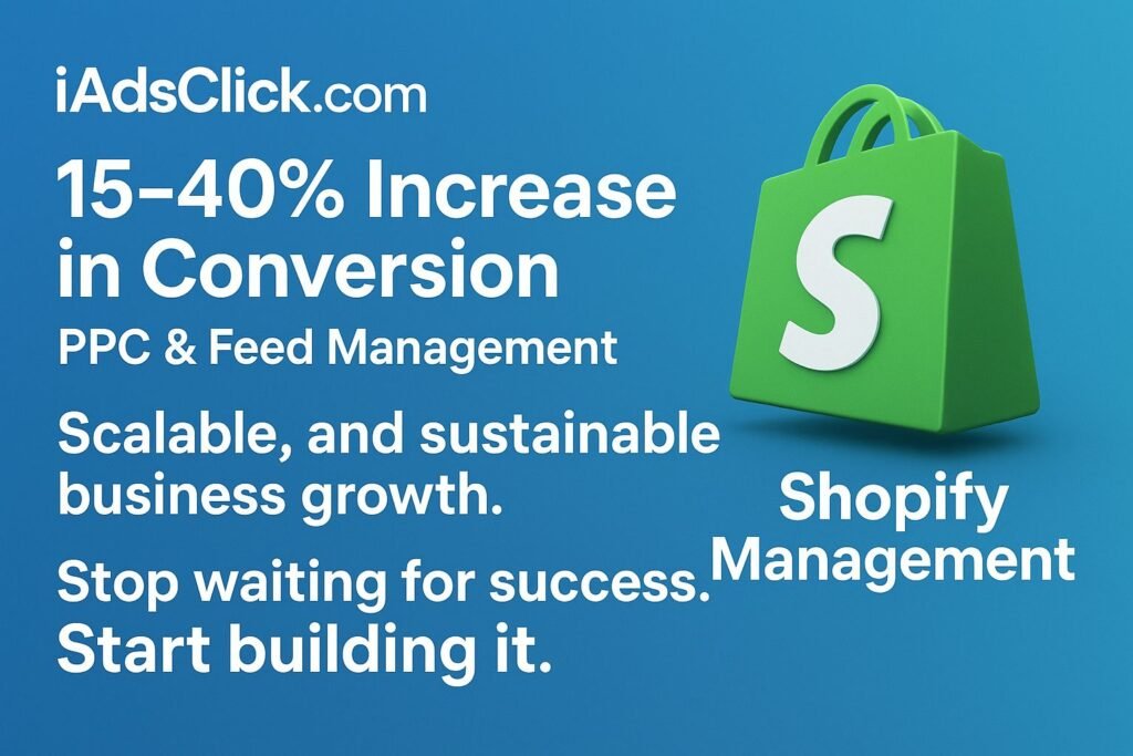 Shopify PPC Management Google FB Ads shopify pPC services pay per click Shopify & Google Merchant Feed Management Shopify website Products